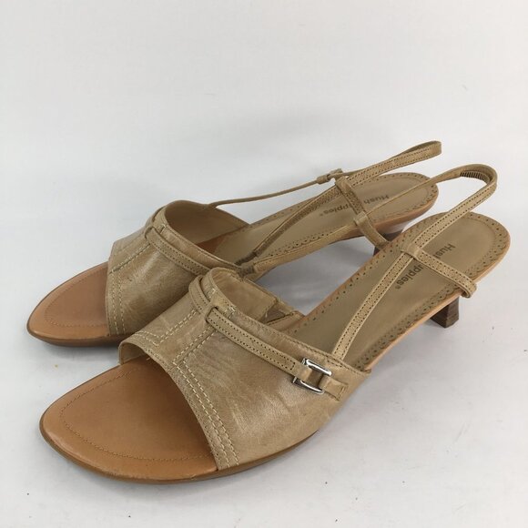 Hush Puppies Chamomile Tan Heel Sandals Size 8.5M - Picture 5 of 14